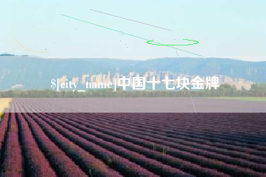 扶余中国十七块金牌