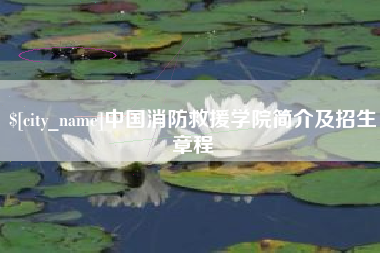 扶余中国消防救援学院简介及招生章程