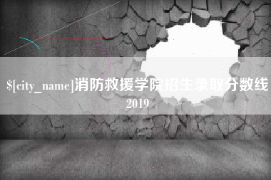扶余消防救援学院招生录取分数线2019