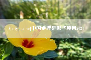 扶余中国金牌是哪些项目2021