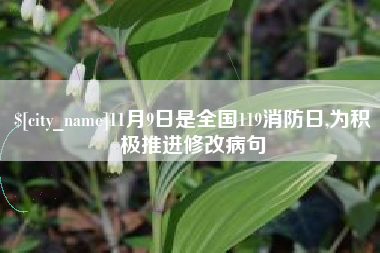 扶余11月9日是全国119消防日,为积极推进修改病句