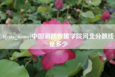 扶余中国消防救援学院河北分数线是多少