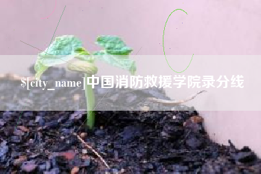 扶余中国消防救援学院录分线