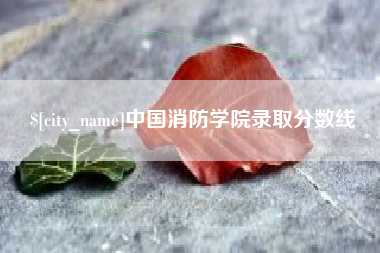 扶余中国消防学院录取分数线