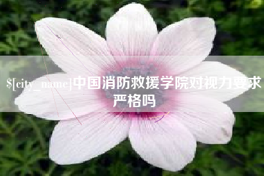 扶余中国消防救援学院对视力要求严格吗