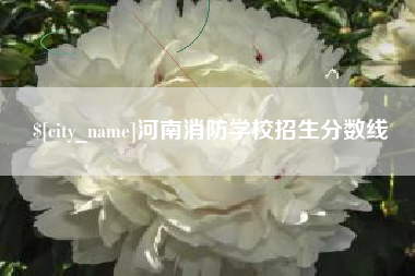 扶余河南消防学校招生分数线