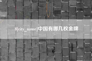 扶余中国有哪几枚金牌