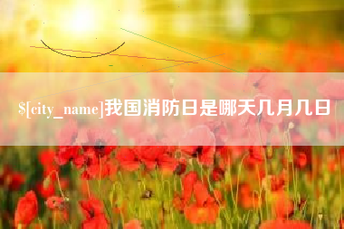 扶余我国消防日是哪天几月几日