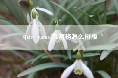 扶余九宫格怎么排版