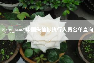 扶余中国失信被执行人员名单查询