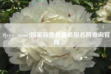 扶余国家应急救援员报名网查询官网