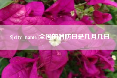 扶余全国的消防日是几月几日
