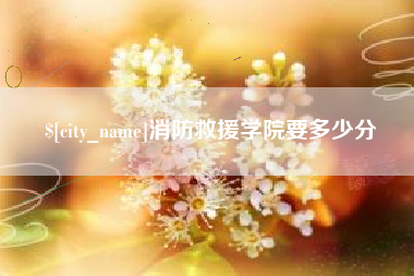 扶余消防救援学院要多少分